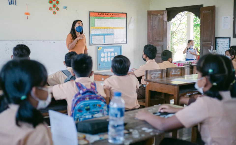 Phòng học sáng sủa, gọn gàng